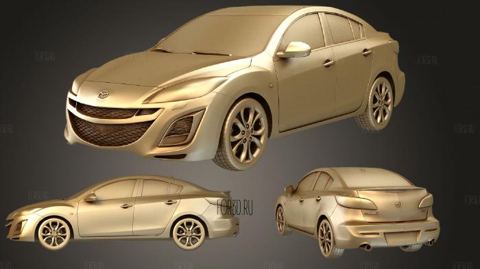 Mazda 3 sedan 2011 stl model for CNC